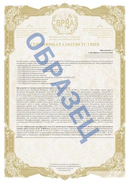 Образец Приложение к СТО 01.064.00220722.2-2020 Армянск Сертификат СТО 01.064.00220722.2-2020 